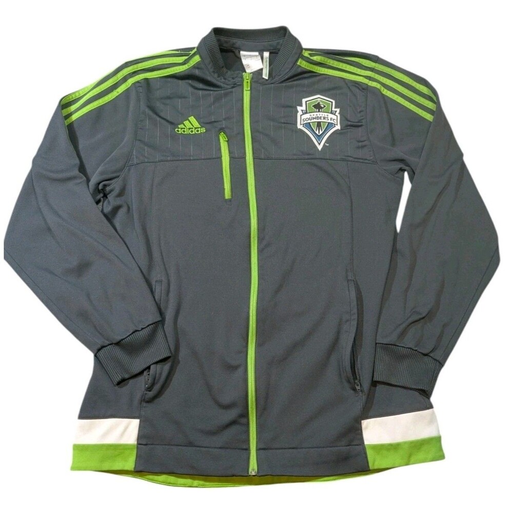 Adidas MLS Seattle Sounders Soccer FC Full Zip Jacket Men’s Large